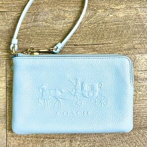 Coach Blue Wristlet Wallet